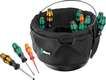 Wera 105100 Šroubováky SL, PH, PZ, TORX® ve vložce do kbelíku 1. Typ 9599 - 13 dílů (W05105100001)