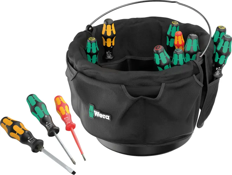 Wera 105100 Šroubováky SL, PH, PZ, TORX® ve vložce do kbelíku 1. Typ 9599 - 13 dílů (W05105100001)