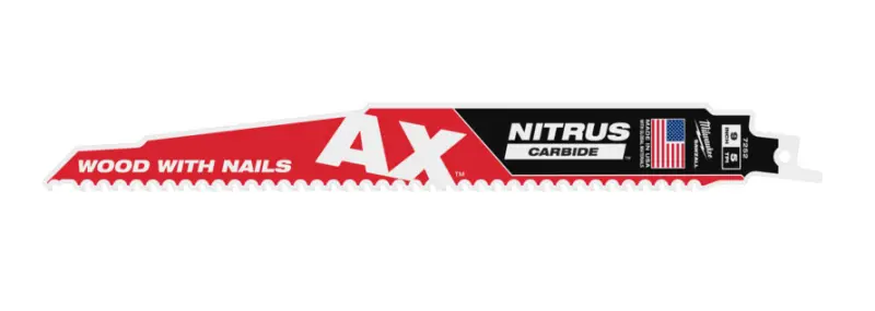 Pilový list Milwaukee TCT AX NITRUS 230X5, demoliční plátky Heavy Duty AX se zuby NITRUS CARBIDE, 48477252