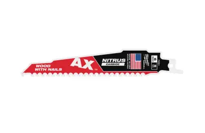 Pilový list Milwaukee TCT AX NITRUS 150X5, demoliční plátky Heavy Duty AX se zuby NITRUS CARBIDE, 48477251