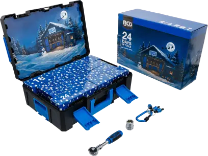 Adventní kalendář s nářadím Christmas 2026, BGS 95020, Vánoční sada nářadí (BGS1095020)