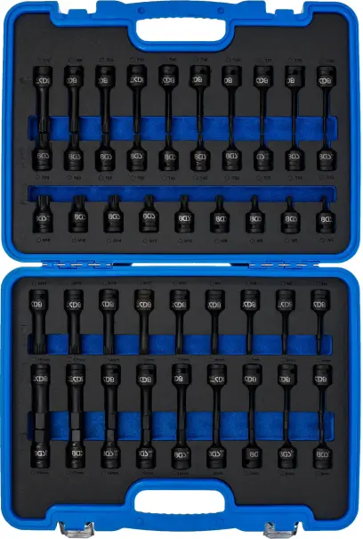 Zástrčné bitové hlavice 1/2" (Hex, Torx, XZN) BGS 7298, rázové - 56dílná sada  (BGS107298)