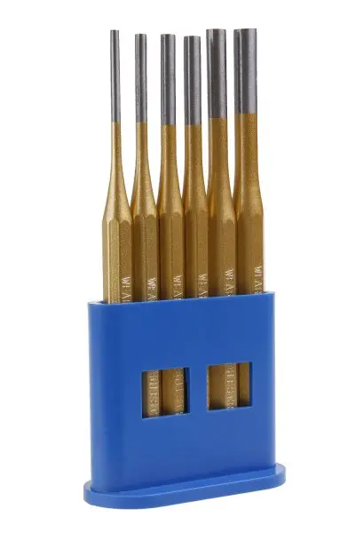 Sada průbojníků CrV 6ks 3,4,5,6,7,8mm (L19483)