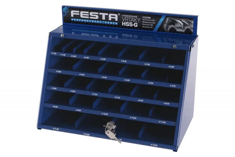 BOX s vybrušovanými vrtáky HSS-G W9 (L19669)