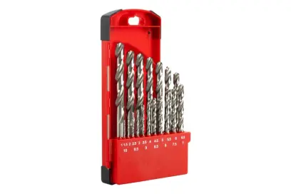 Vybrušované vrtáky W9-kov 1.0-10mm 19ks, Levior 20334 (L20334)