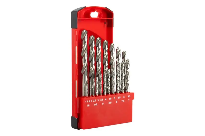 Vybrušované vrtáky W9-kov 1.0-10mm 19ks, Levior 20334 (L20334)