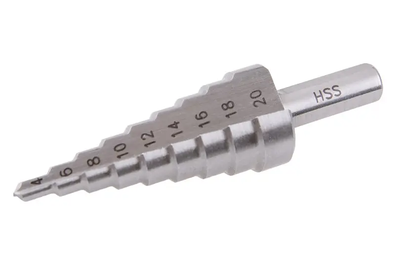 Stupňovitý HSS vrták do kovu 4-20mm, 9st., Levior 20487 (L20487)