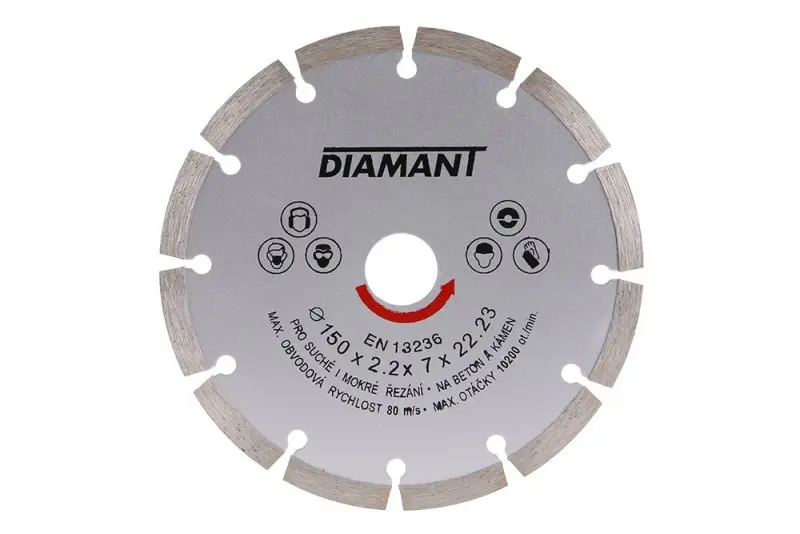 Diam.kotouč DIAMANT 150x22.2x2.5 segment (L21115)