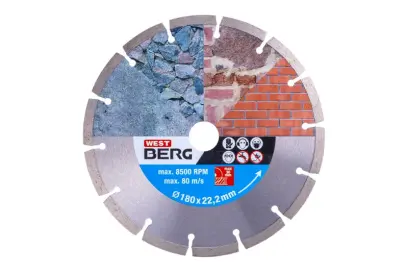 Rozbrušovací kotouč DIAMANT 180x22.2x2.6 segment, Levior 21118 (L21118)