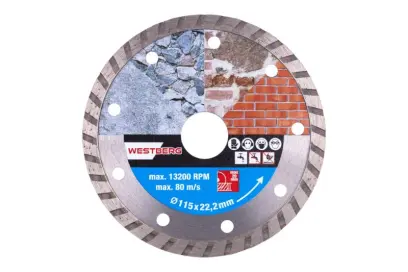 Rozbrušovací kotouč DIAMANT 115x22.2x2.5mm TURBO, Levior 21135 (L21135)