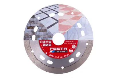 Kotouč diamantový FESTA INDUSTRY řezný plný 125x1. (L21235)