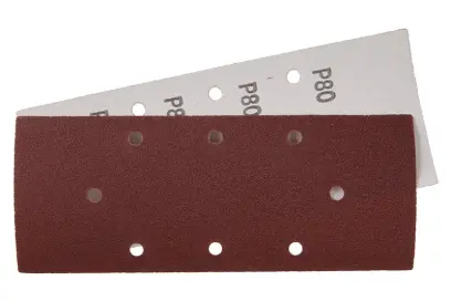 Brus.papír 93x230mm, P80, 8otvorů B/D 5ks, Levior 21742 (L21742)
