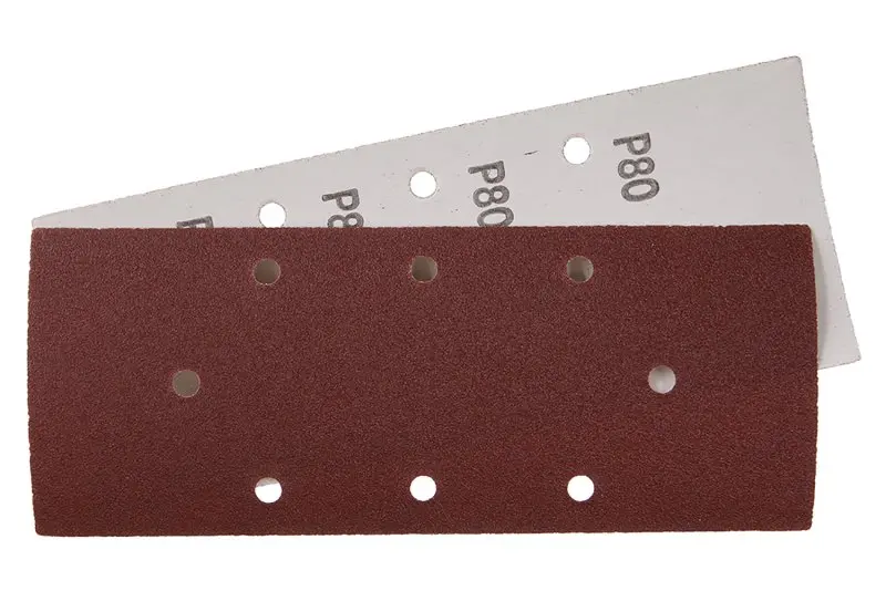 Brus.papír 93x230mm, P80, 8otvorů B/D 5ks, Levior 21742 (L21742)