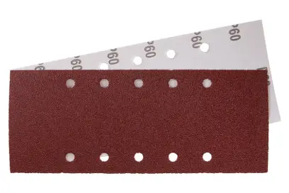 Brus.papír 115x280mm, P60, 10otvorů 5ks, Levior 21751 (L21751)