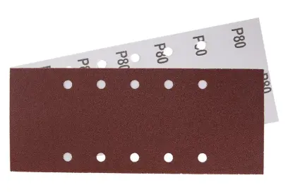 Brus.papír 115x280mm, P80, 10otvorů 5ks, Levior 21752 (L21752)