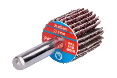Brusný lamelový kotouč 20x20x6mm, P40 na stopce, Levior 21850 (L21850)