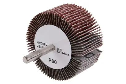 Brusný lamelový kotouč 60x30x6mm, P60 na stopce, Levior 21861 (L21861)
