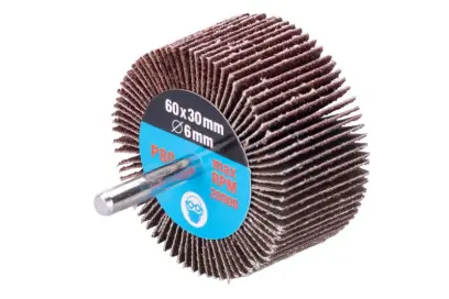 Brusný lamelový kotouč 60x30x6mm, P80 na stopce, Levior 21862 (L21862)