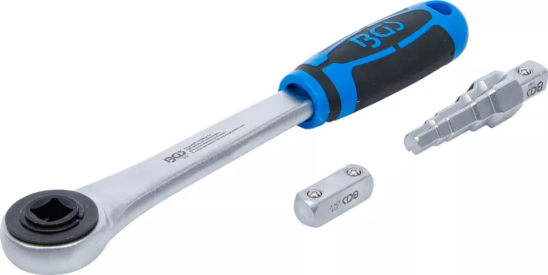 Průchozí ráčna 1/2" BGS1000314 s posuvným čtyřhranem a klíčem pro topná tělesa (BGS100314)