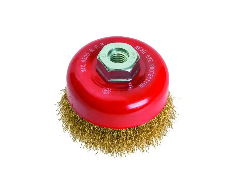 Kartáč hrnkový mosazný, vlnitý,100 FESTA (L21926)