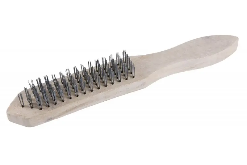 Ocelový kartáč 5řad,dřevo,300 (L22034)