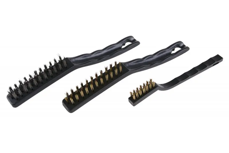 Sada ocel a mosaz kartáčů 3ks,plast (L22081)