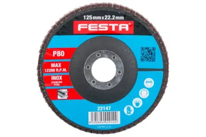 Lamelový kotouč 125mm P 80, FESTA 22147 (L22147)