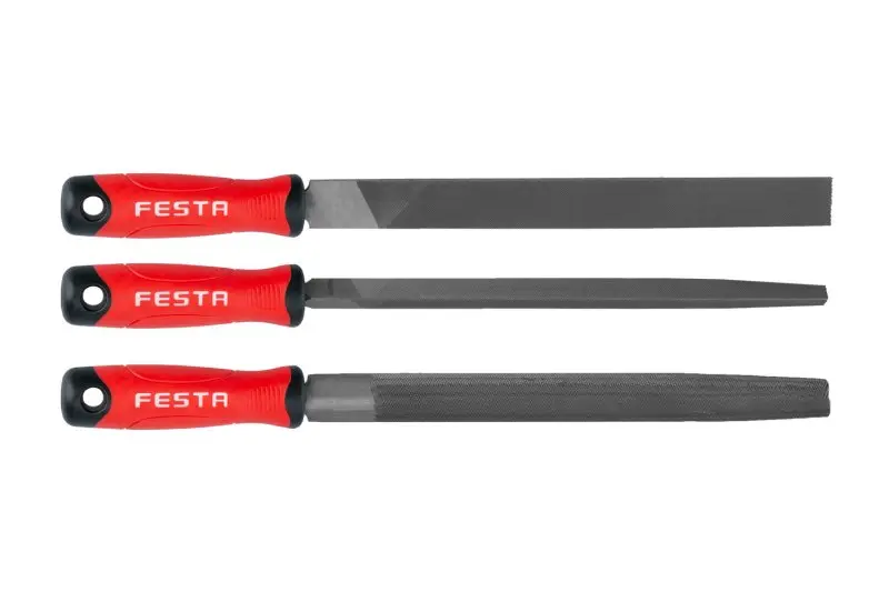 Pilníky 3ks 250mm(plochý,půlkul,trojhr), FESTA 22185 (L22185)