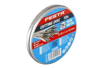 Kotouč řezný FESTA na kov 125x1.2x22.2mm plechový (L22229)