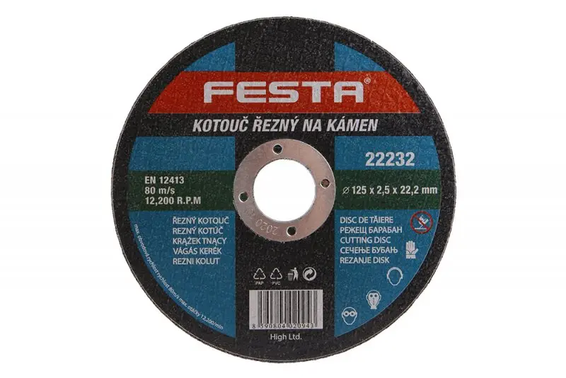 Kotouč řezný kámen 125x2.5x22.2 FESTA (L22232)