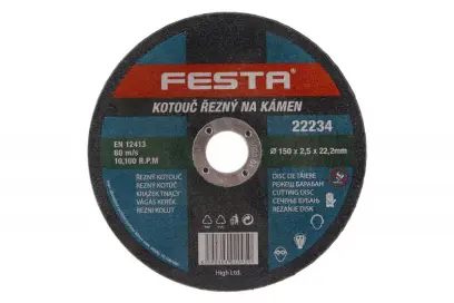 Kotouč řezný kámen 150x2.5x22.2 FESTA (L22234)