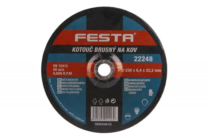 Kotouč brusný kov 230x6.4x22.2 FESTA (L22248)