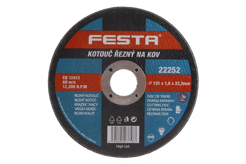 Kotouč řezný kov 125x1.6x22.2 FESTA (L22252)