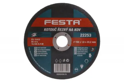 Kotouč řezný kov 150x1.6x22.2 FESTA (L22253)