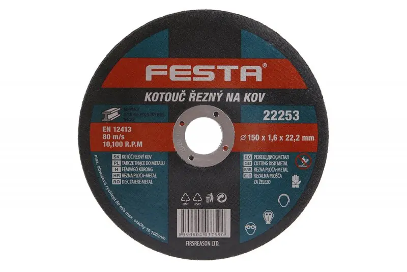 Kotouč řezný kov 150x1.6x22.2 FESTA (L22253)