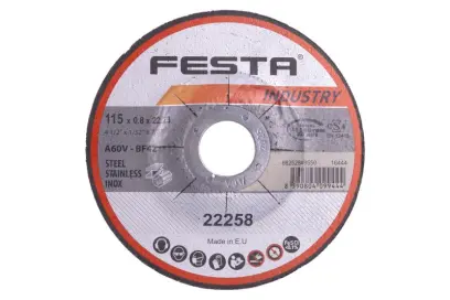 Kotouč řezný FESTA INDUSTRY na kov 115x0.8x22.2mm (L22258)