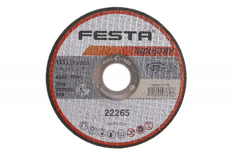 Kot.řezný kov 115x2.5x22.2 FESTA INDUS(D (L22265)