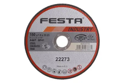 kotouč řezný kov 150x1.6x22.2 INDUSTR, FESTA 22273 (L22273)