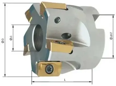 Rovinná nástrčná fréza 90° Z8 průměr 100 mm Format 7429990550 s vnitřním chlazením