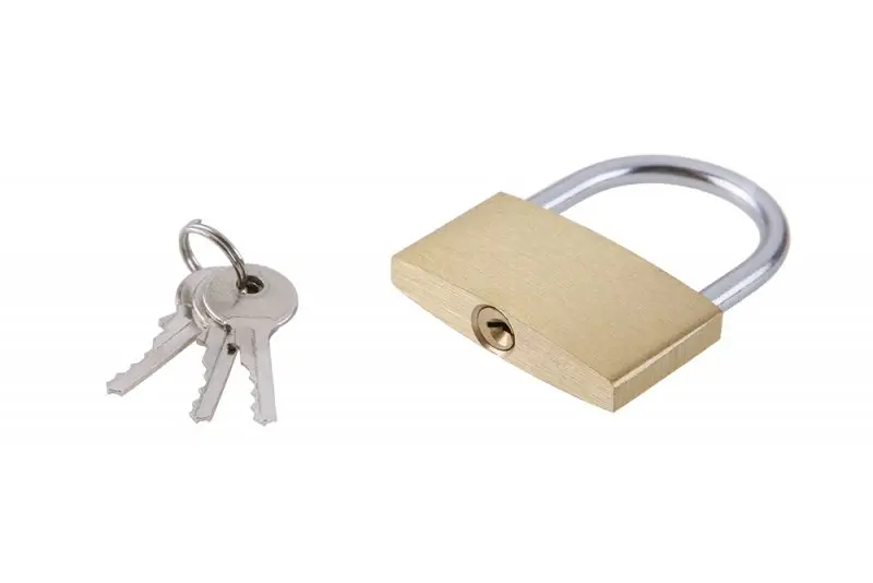 Závěsný zámek 50mm mosaz (L23050)