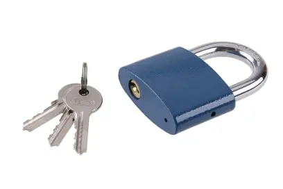 Visací zámek 63mm modrý, FESTA 23266 (L23266)