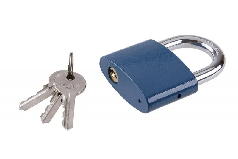 Visací zámek 63mm modrý FESTA (L23266)