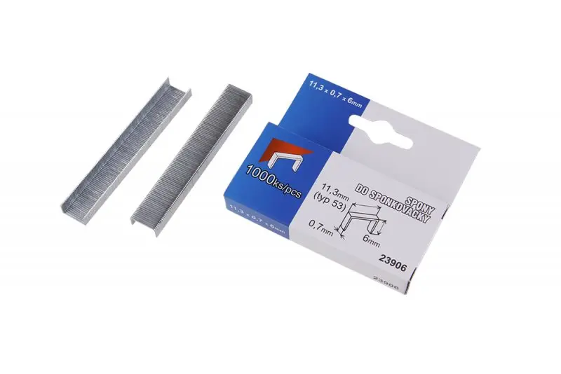 Spony 6mm 1000ks/box (L23906)