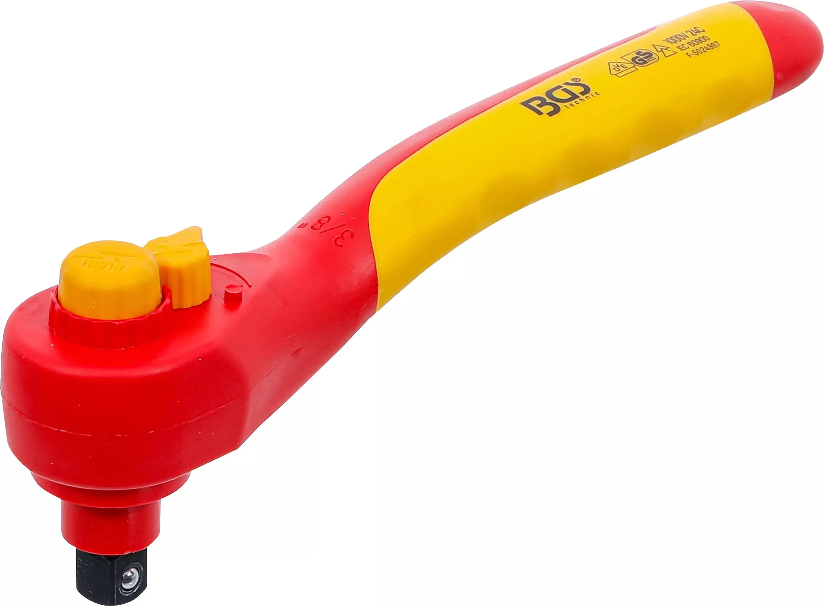 Přepínací ráčna VDE 3/8" BGS100625 (1000 V) (BGS100625)