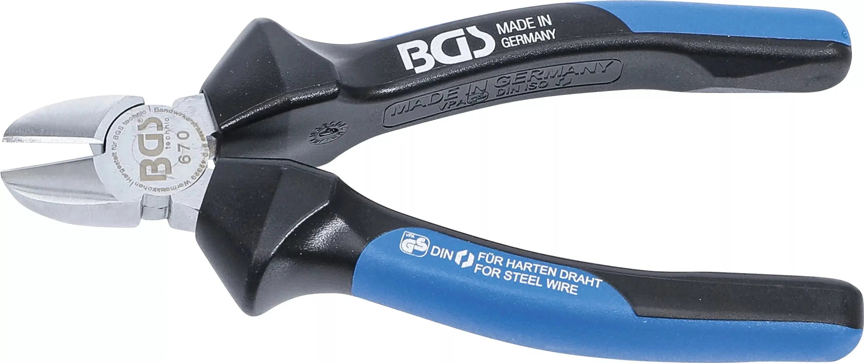 Štípací kleště 160 mm BGS100670 na tvrdé dráty. Boční (BGS100670)