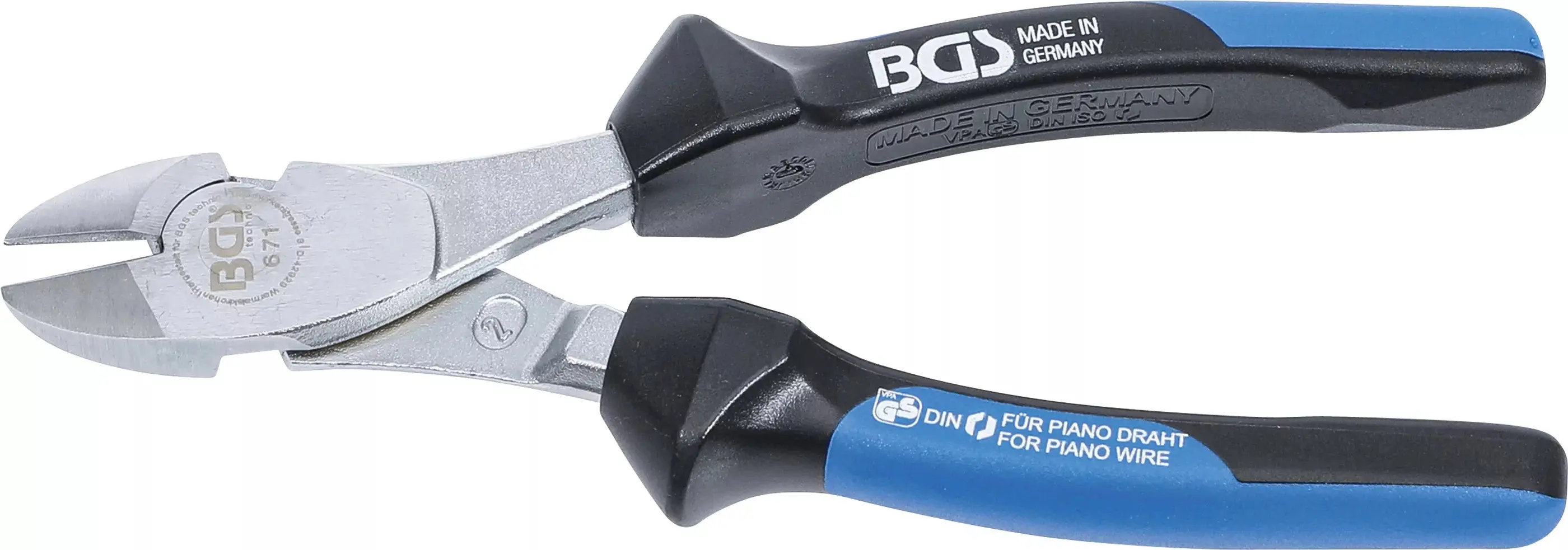 Silové štípací kleště 200 mm BGS100671, boční na pianový drát (BGS100671)