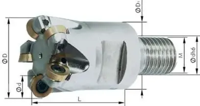 VBD pro frezy 15 pozitivni RDHT 0702MO ALN 9120