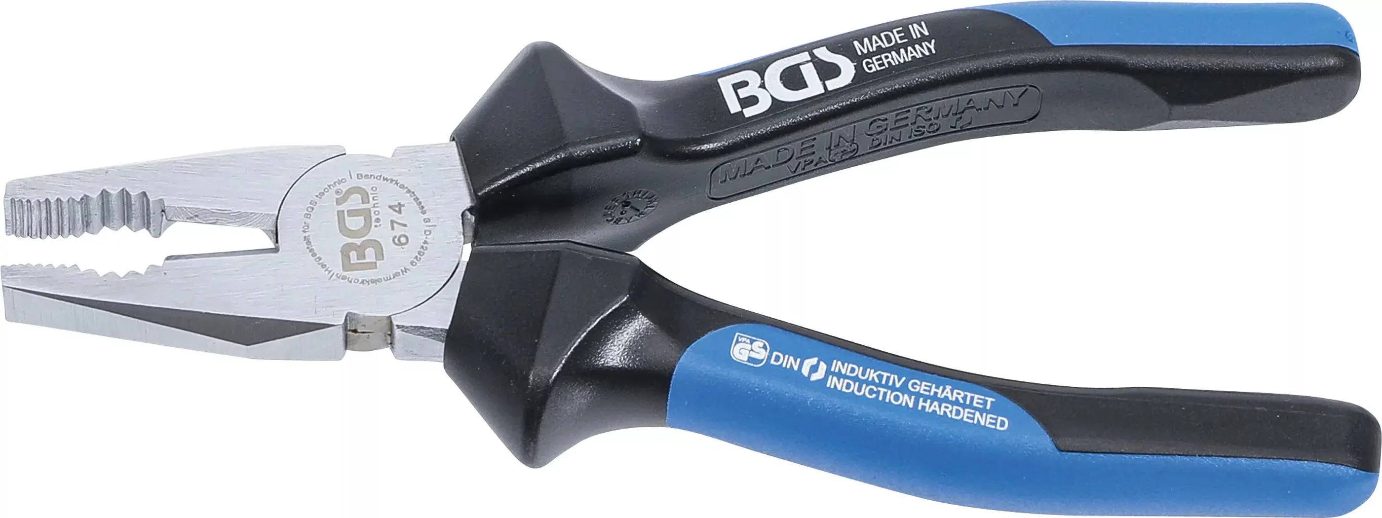 Kombinované kleště 180 mm BGS100674, s fazetou a oddělovačem (BGS100674)