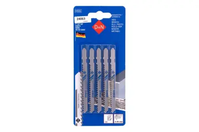 Plátky do přímočaré pilky 5ks 75mm/1mm, HSS, 31030, Levior 24063 (L24063)