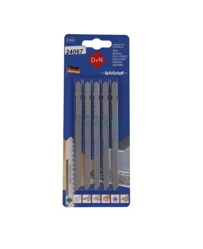 Plátky do přímočaré pilky 5ks 120/1,3mm, BIM, 31528, Levior 24067 (L24067)